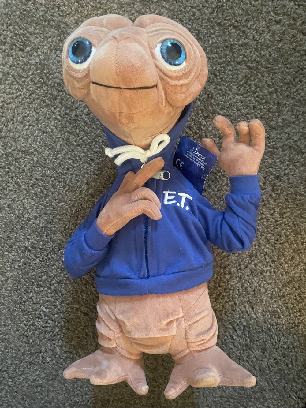 Universal Plush E.T. in Brown and Blue
